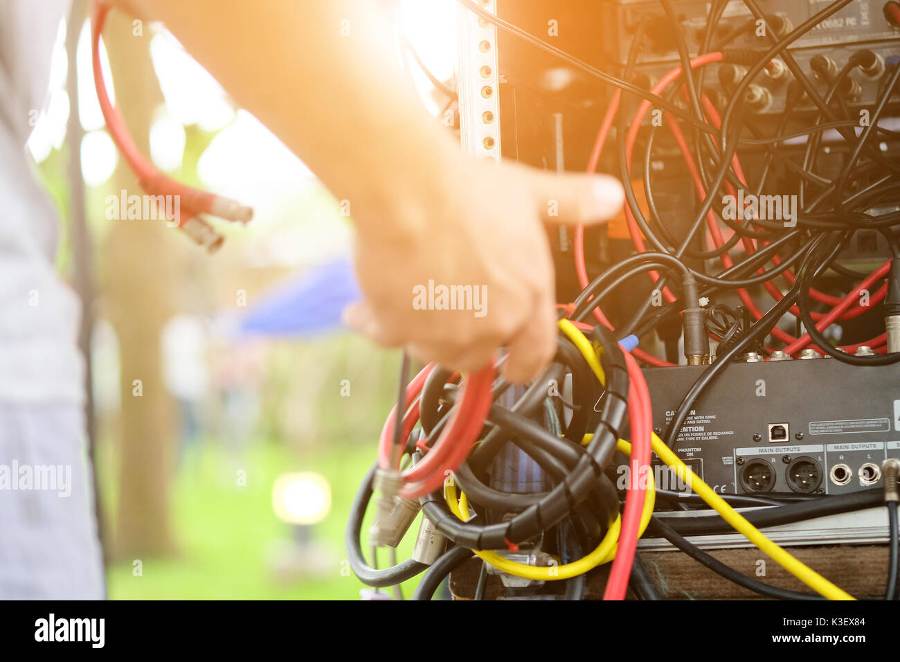 film crew, detail of Portable Wireless Sound Recorder equipment Stock ...