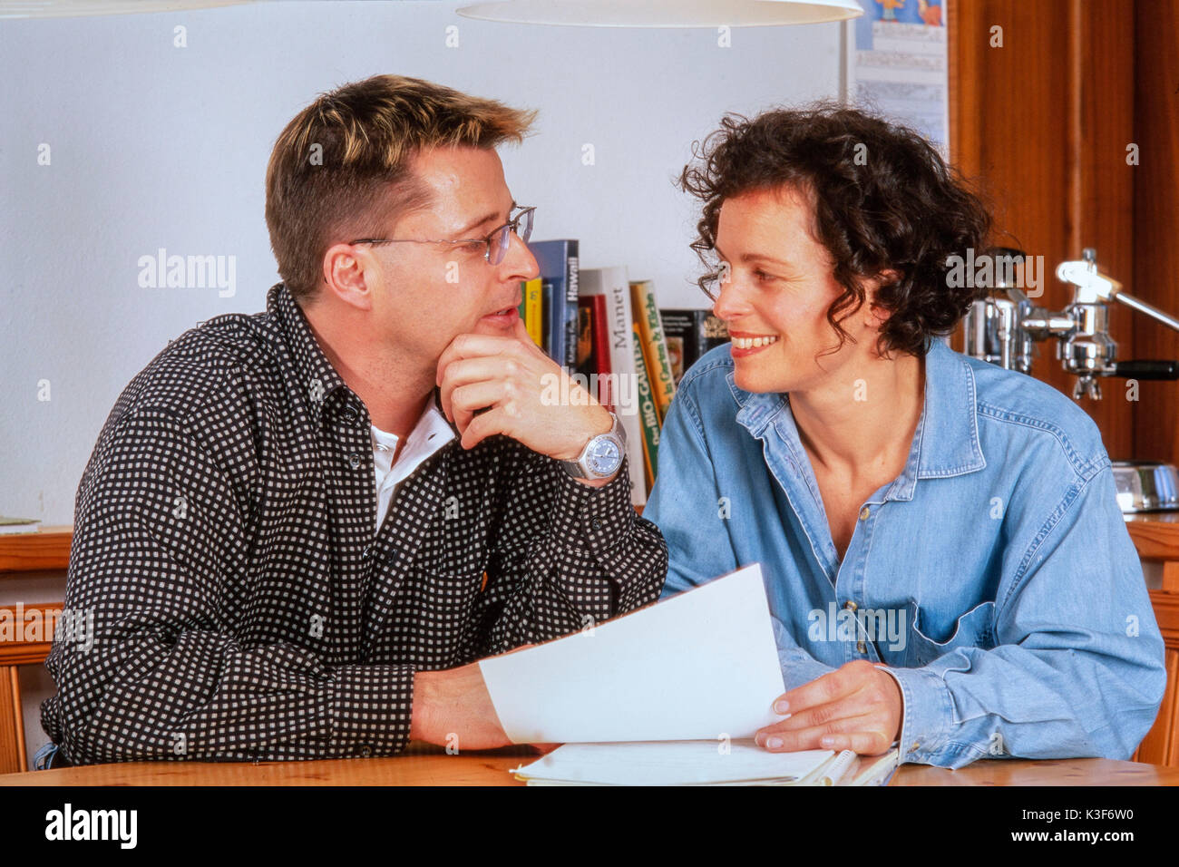 Parents, partners consult Stock Photo