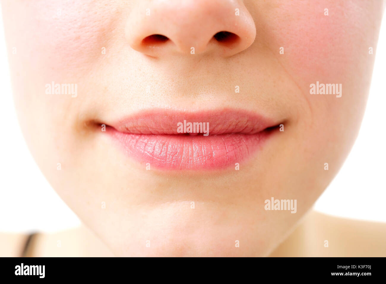 Facial notch of a young woman Stock Photo - Alamy