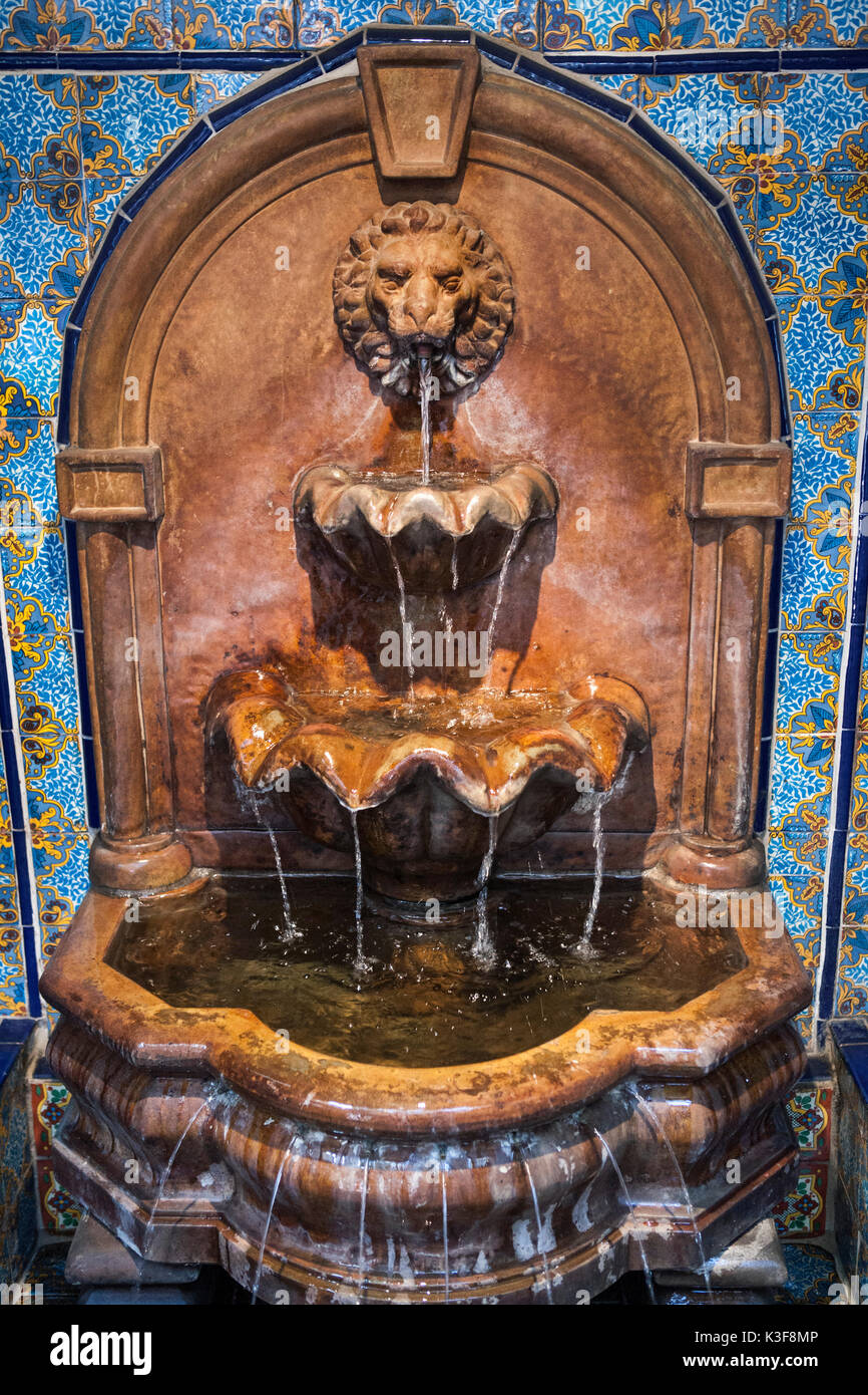 Lion water fountain hi-res stock photography and images - Alamy