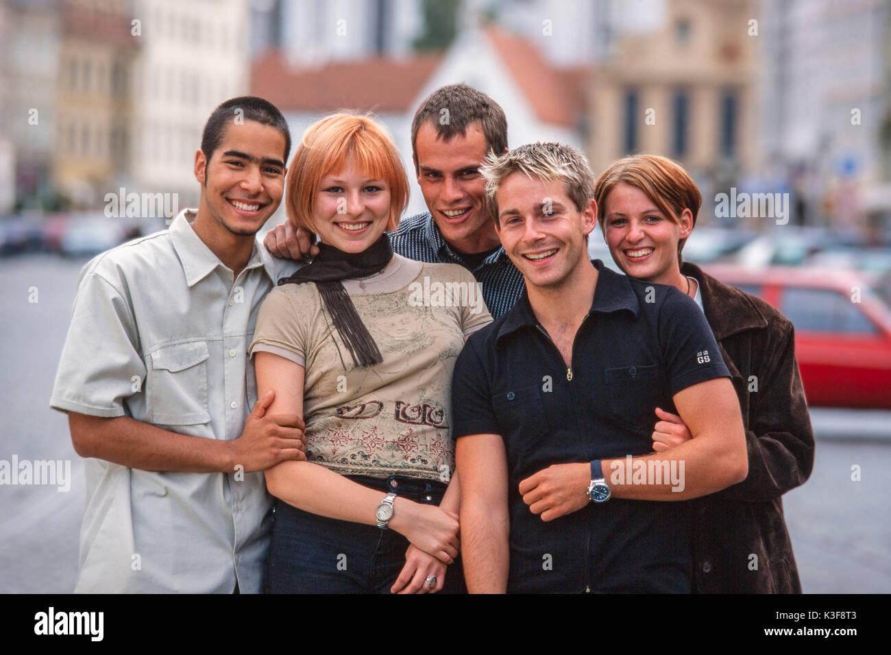 Group of young persons Stock Photo