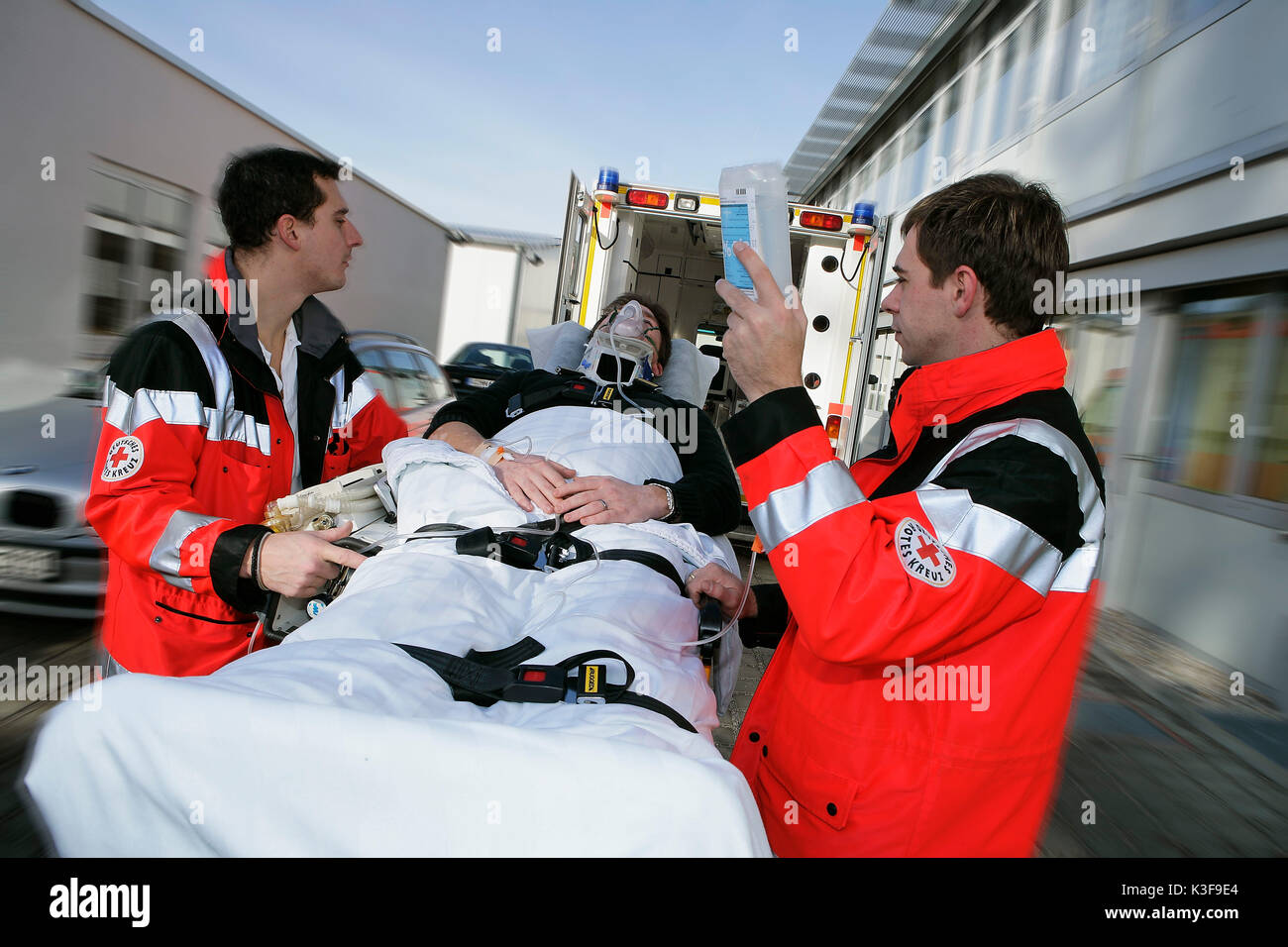 Paramedic in use Stock Photo