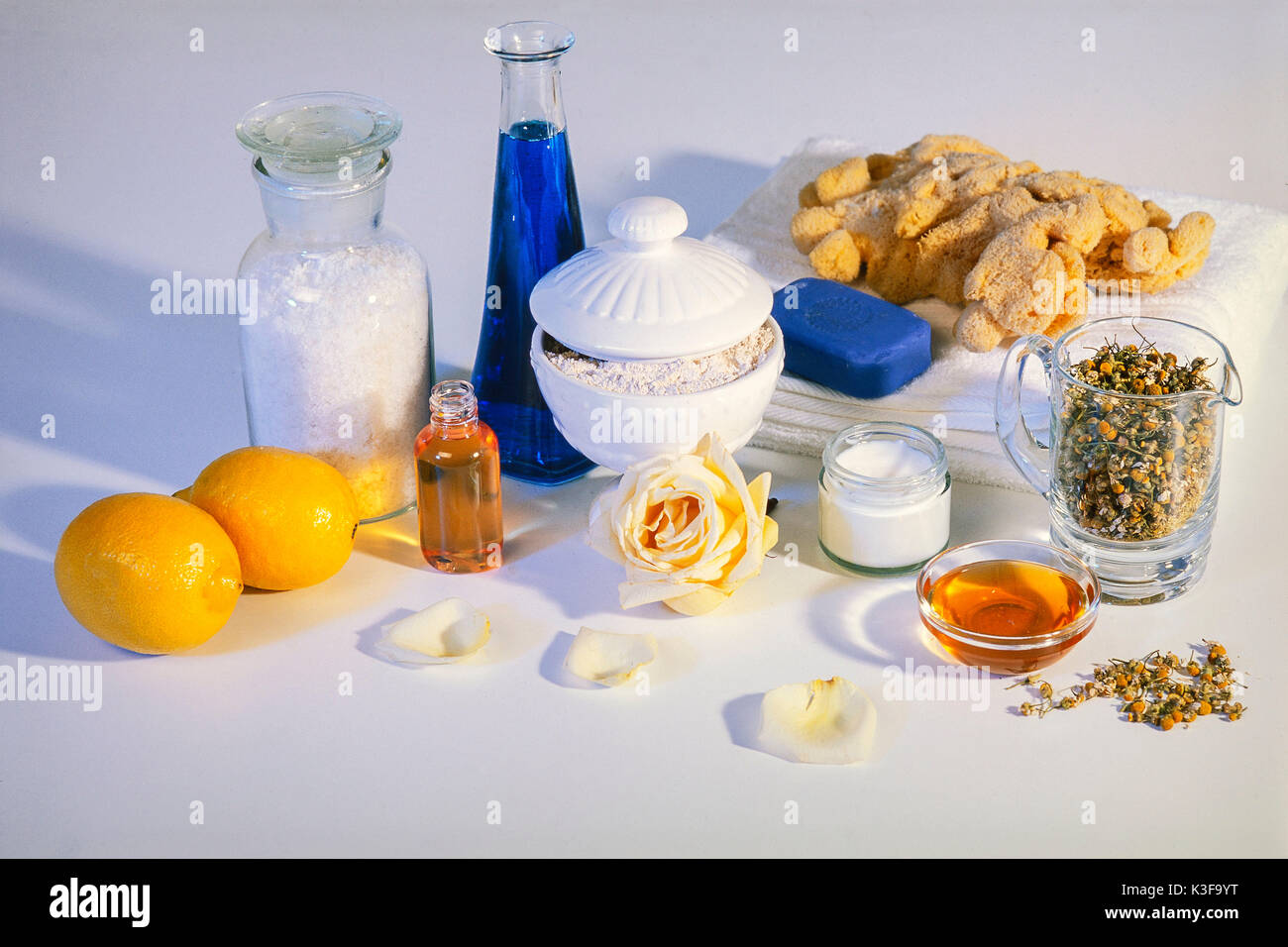 Natural products for the personal care Stock Photo