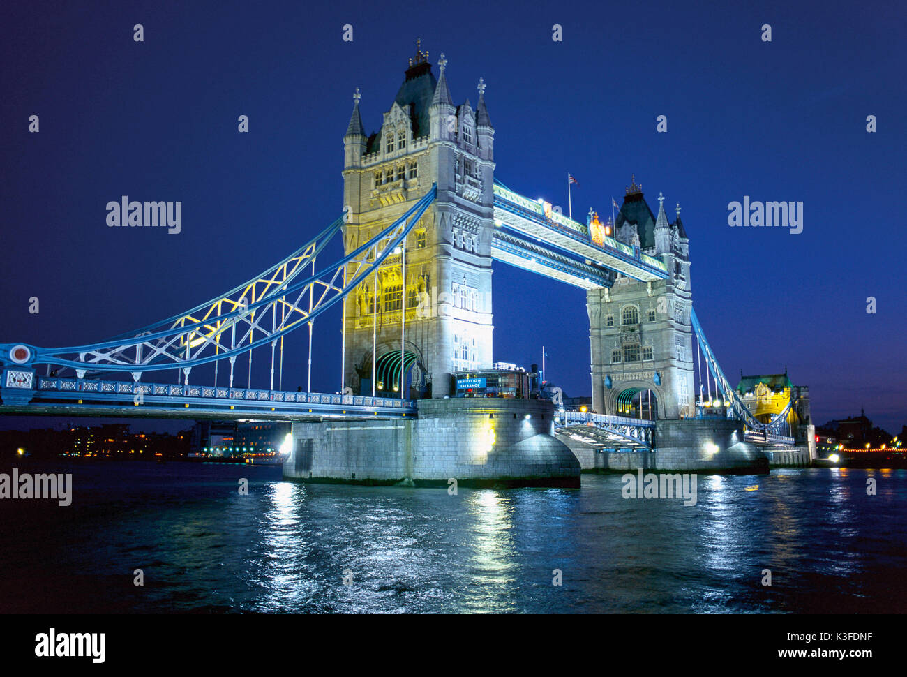 Towerbridge London at night Stock Photo