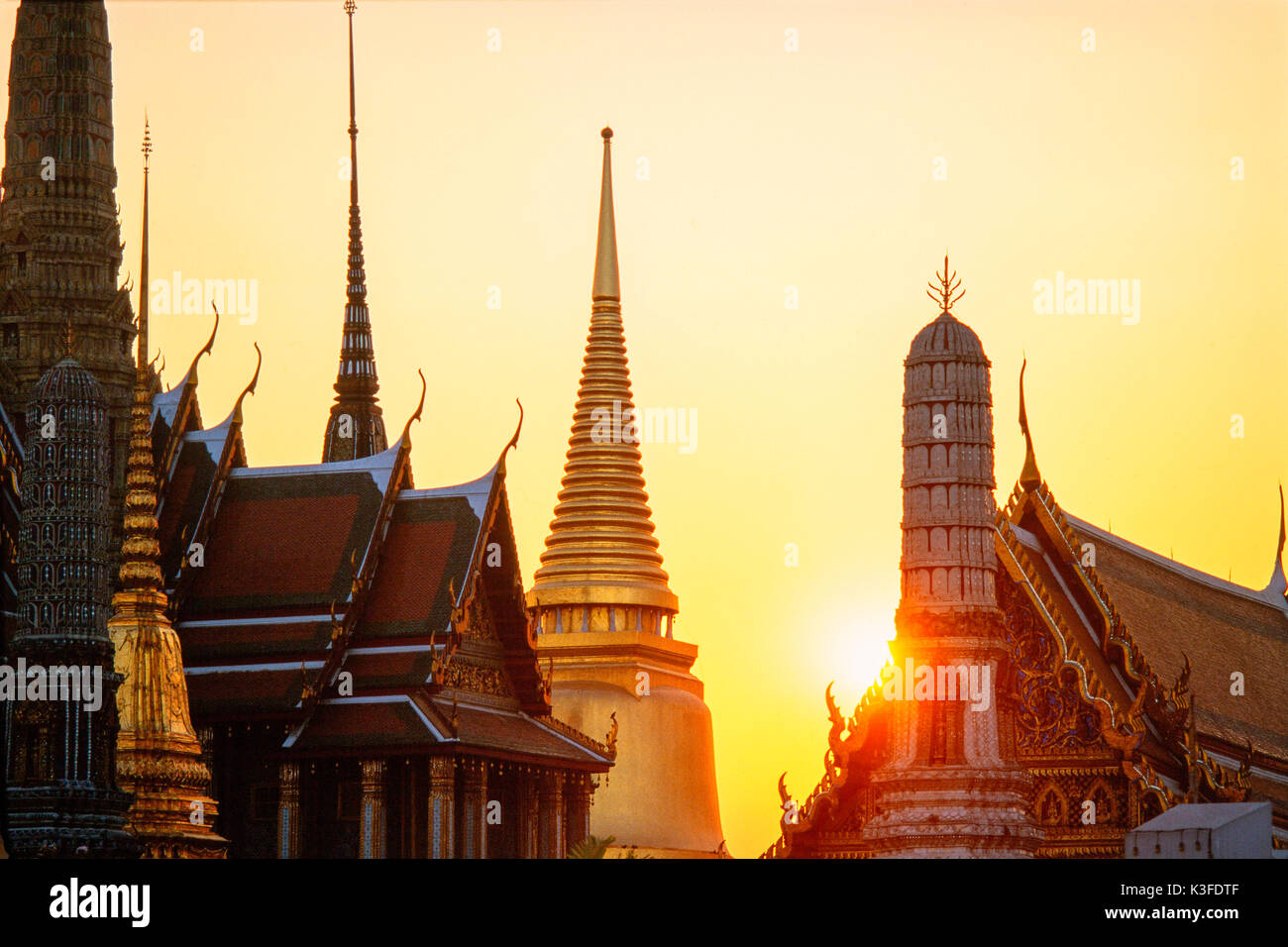 Wat Phra Keo Tempel, Bangkok, Thailand, Asia Stock Photo