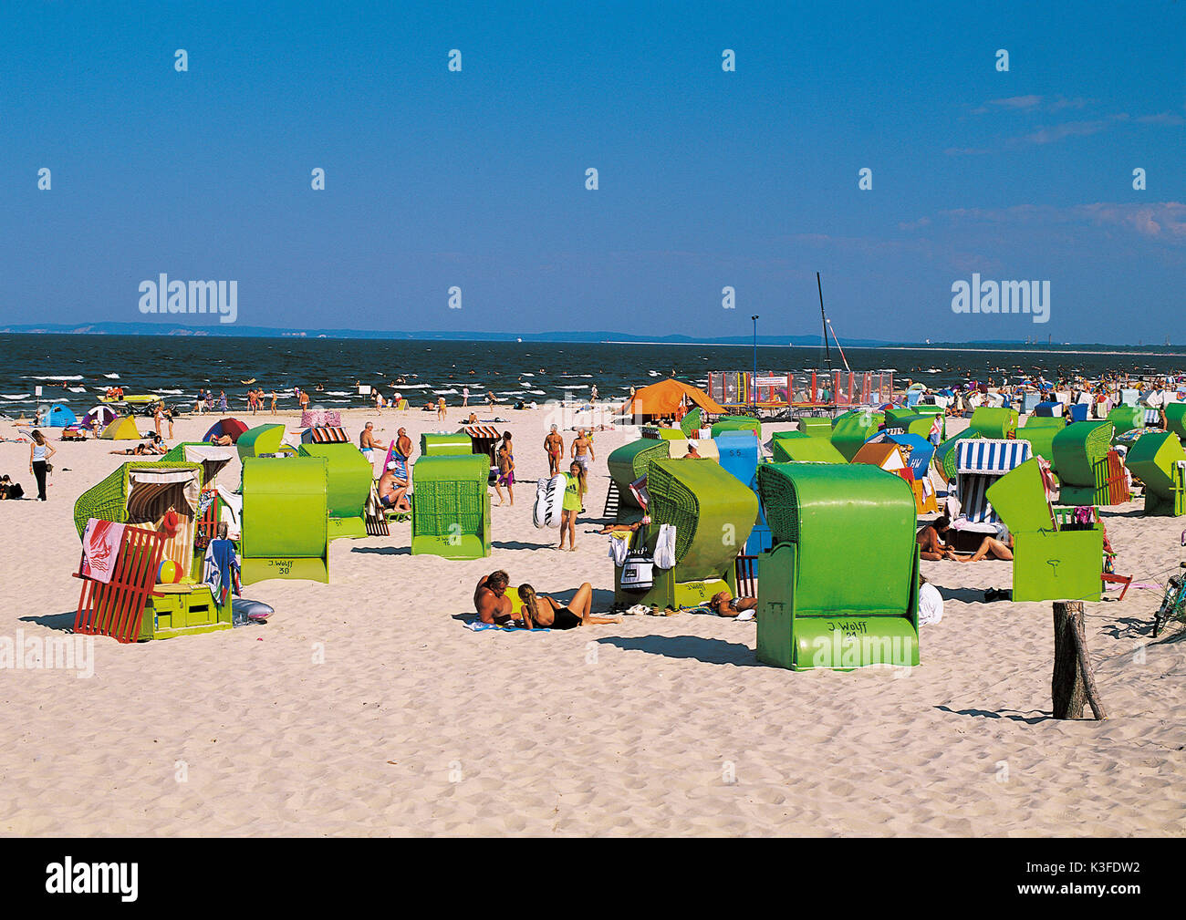 Baltic beach Usedom Germany Stock Photo