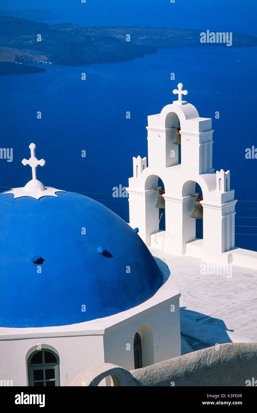 Church on Santorin, Greece Stock Photo