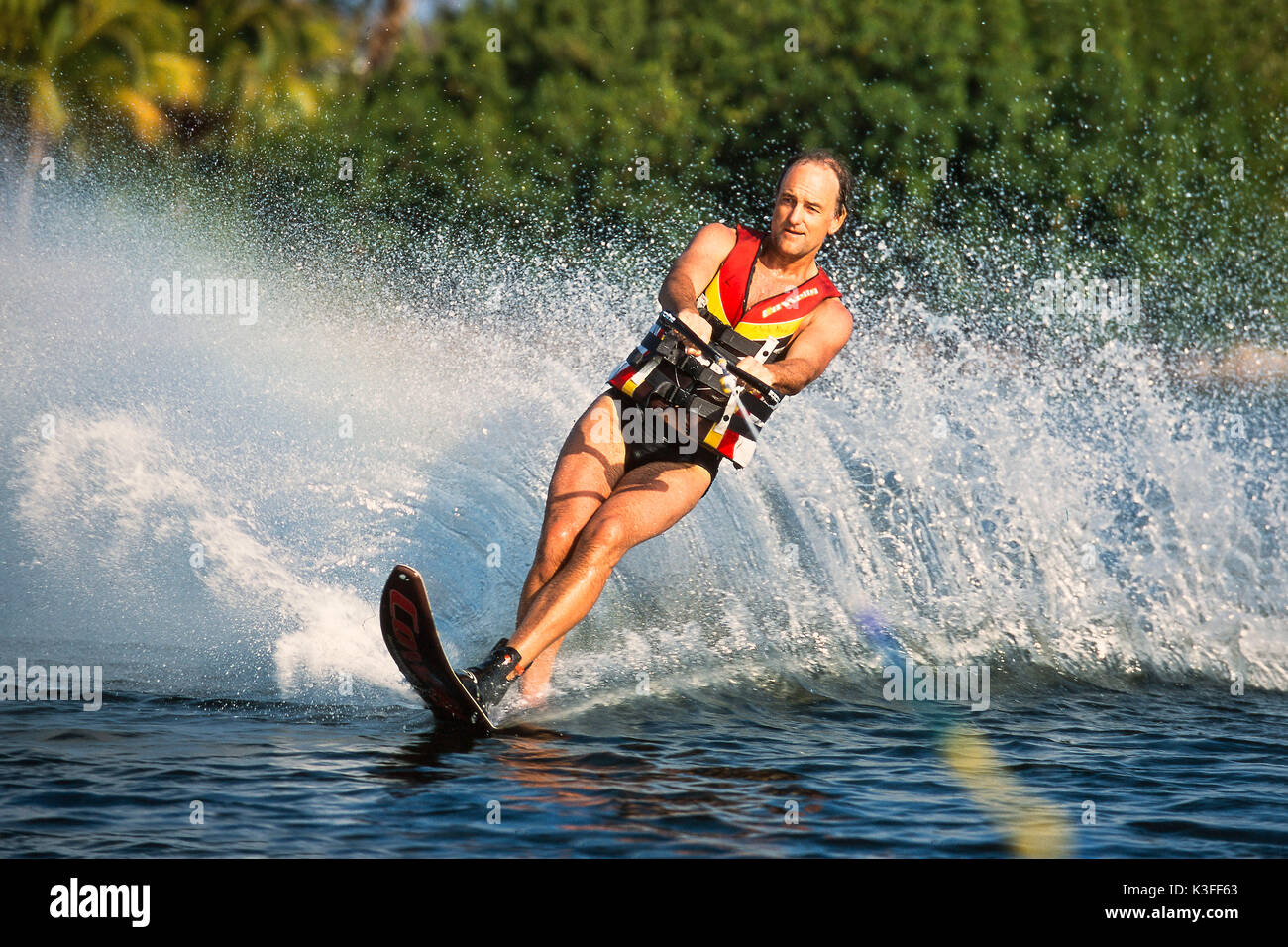 Water-ski driver Stock Photo