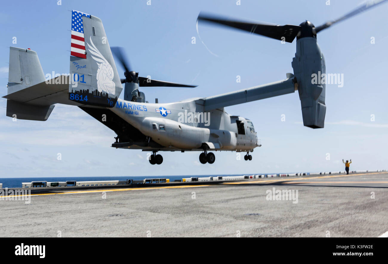 An MV-22B Osprey with the 15th Marine Expeditionary Unit’s Aviation ...