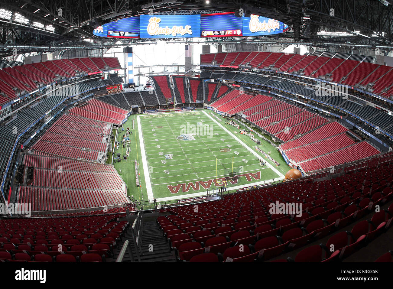 September 2, 2017 Mercedes Benz Stadium in Atlanta, prepped