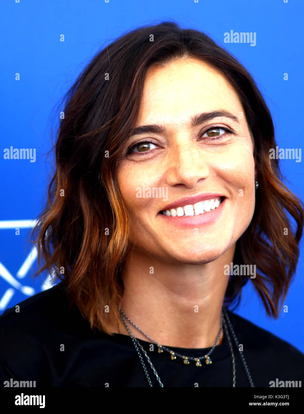 Venice, Italy. 2nd September, 2017. Anna Foglietta poses during the