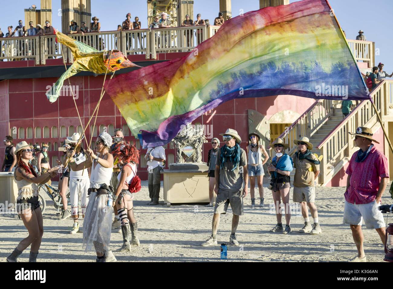 Black Rock City, Nevada, US. 28th Aug, 2017. Burning Man is an annual