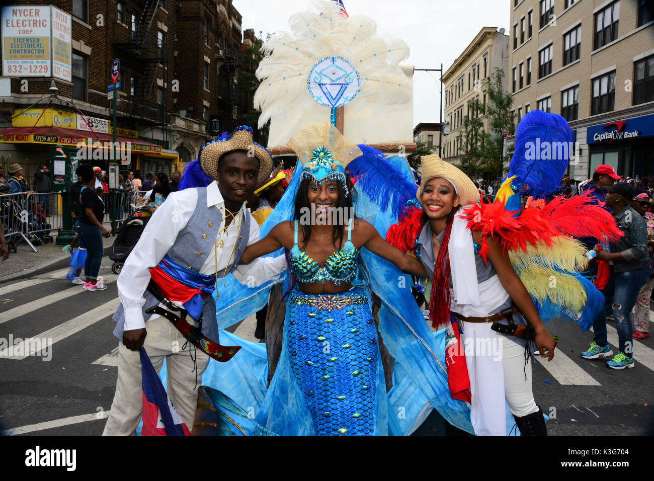 Costumes west indian day parade hi-res stock photography and images - Alamy