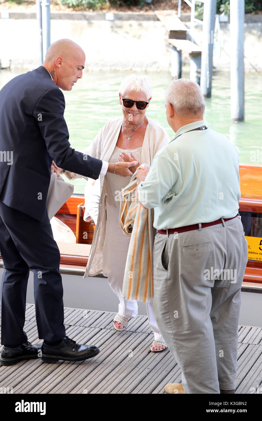 Venice, Italy. 3rd Sep, 2017. Judy Dench is seen during the 74th Venice Film Festival on September 1, 2017 in Venice, Italy. Credit: Graziano Quaglia/Alamy Live News Stock Photo