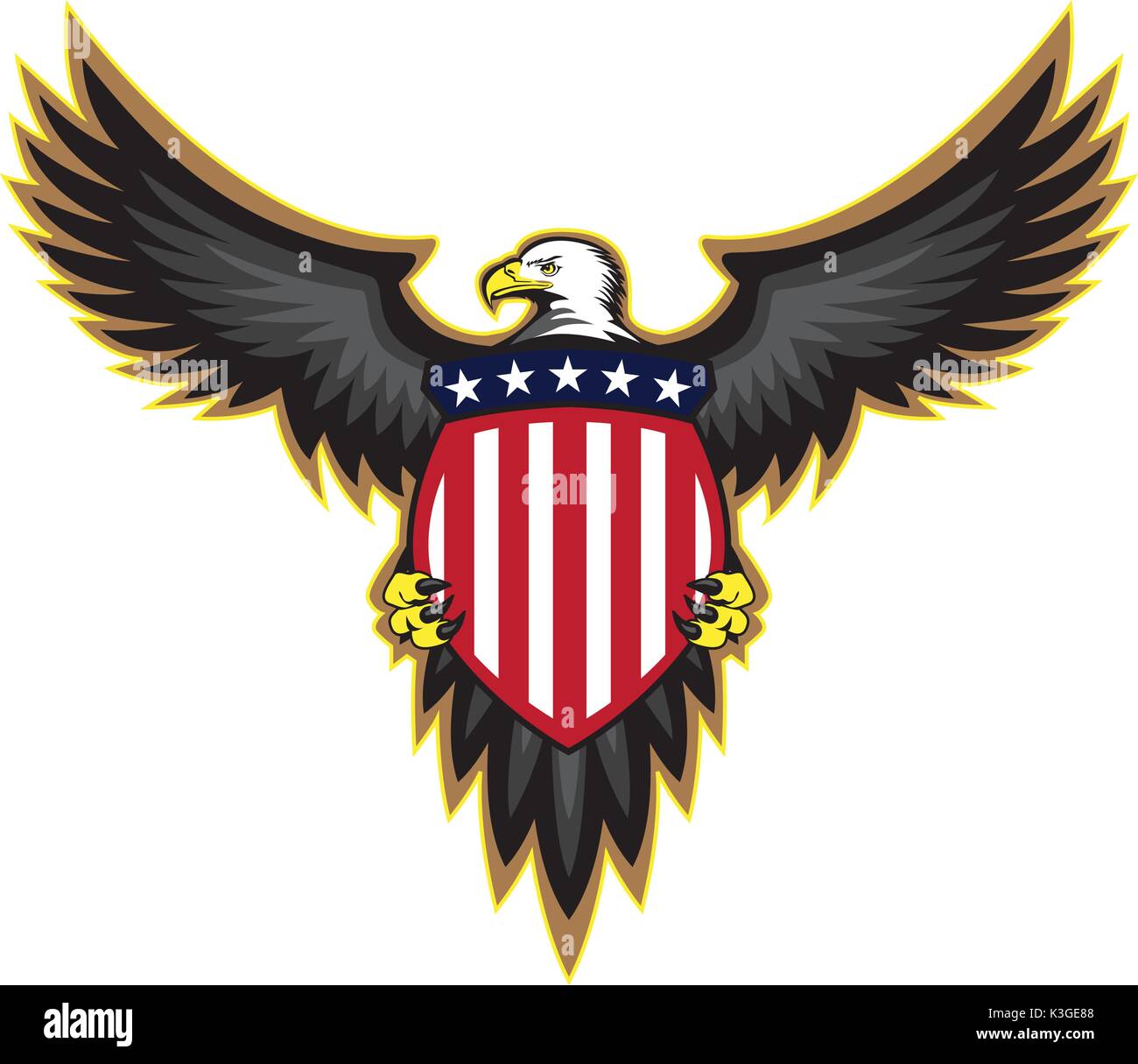 Eagle wingspan Stock Vector Images Alamy