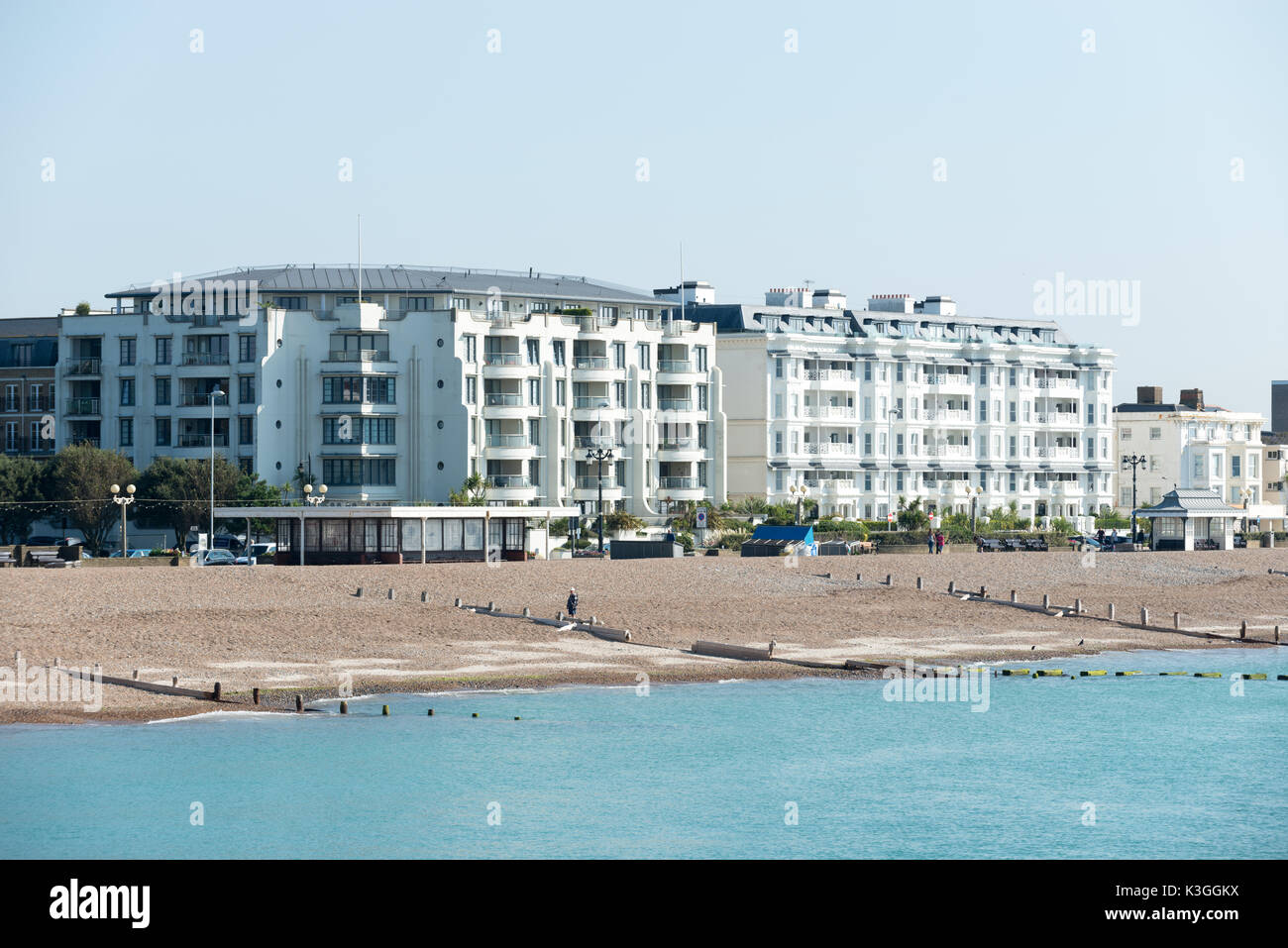 Worthing seafront town architecture hires stock photography and images