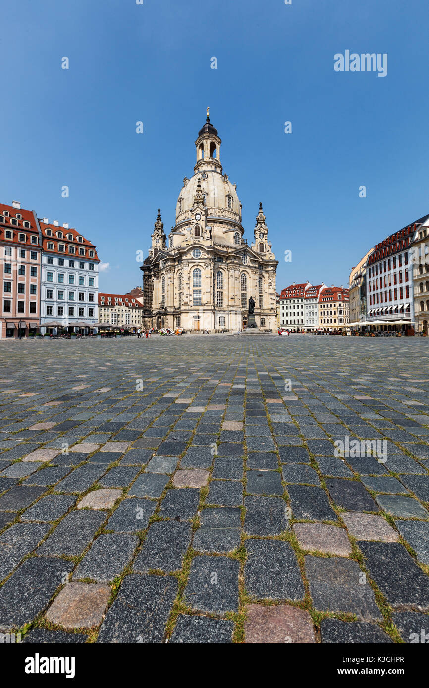 DRESDEN, GERMANY - June, 2016: Dresden - Frauenkirche, Germany Stock Photo