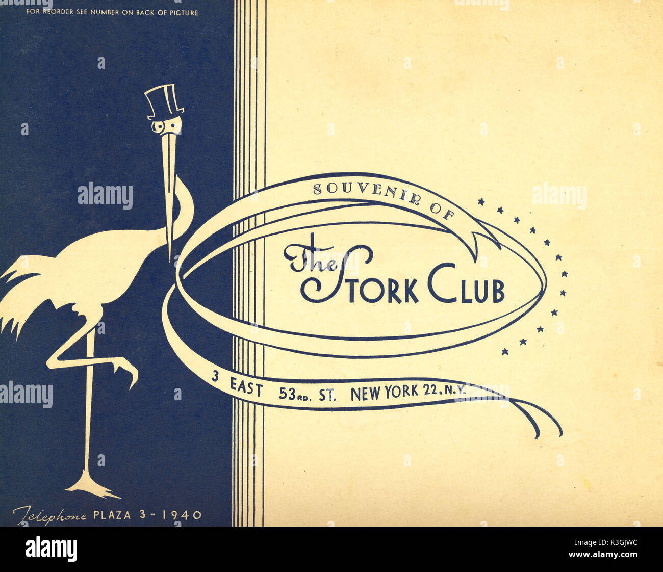 STORK CLUB LOGO Stock Photo