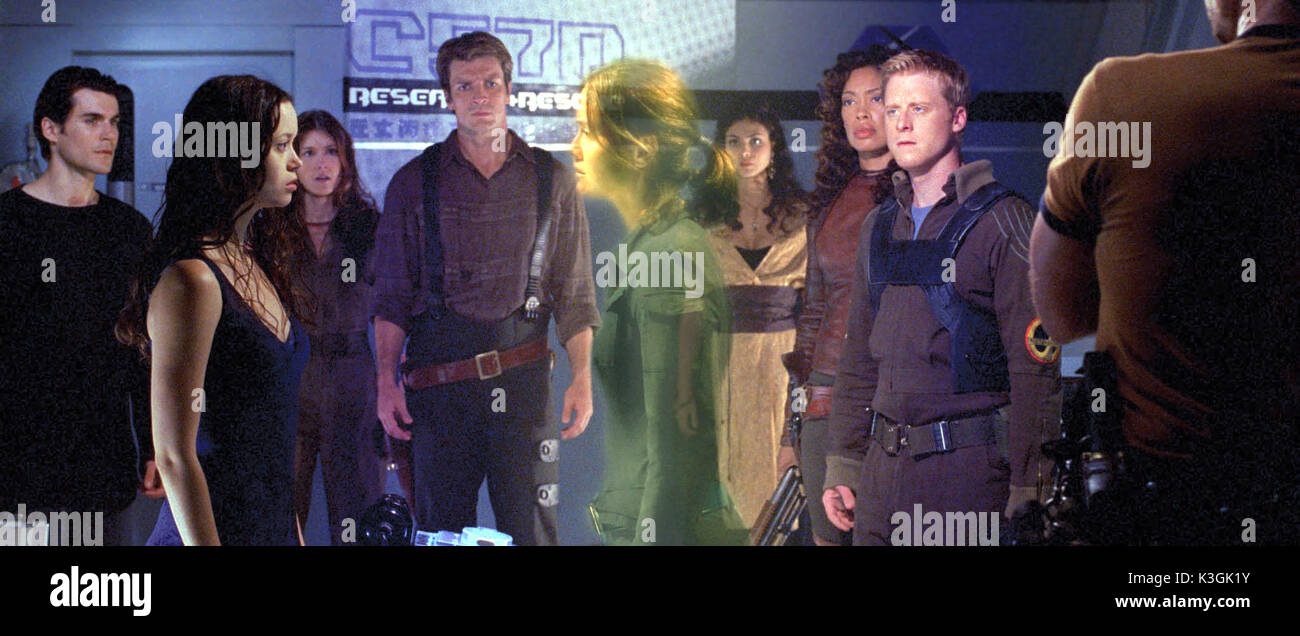 SERENITY SEAN MAHER, SUMMER GLAU, JEWEL STAITE, NATHAN FILLION, , MORENA BACCARIN, GINA TORRES, ALAN TUDYK     Date: 2005 Stock Photo