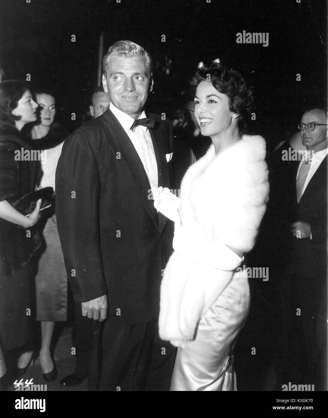 Actress DANA WYNTER and her husband, Hollywood lawyer Greg Bautzer Stock Photo