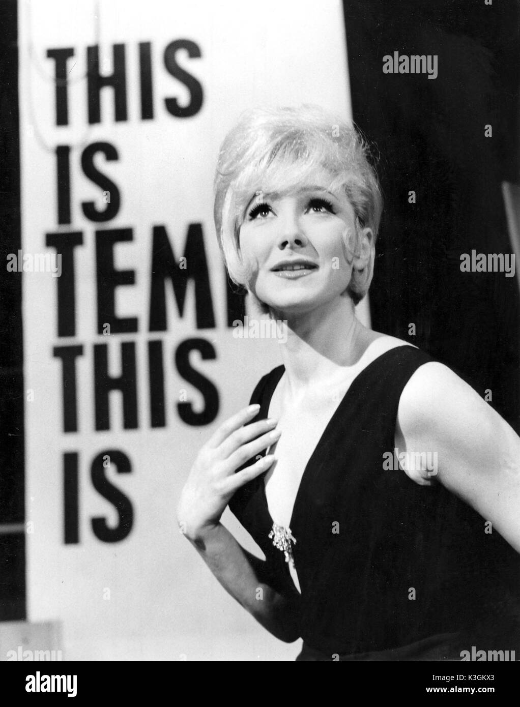 JOYCE BLAIR [BR 1932 - 2006]  British Actress    Sister of Lionel Blair    Seen here performing on 'Tempo', ABC's Magazien of the Arts Stock Photo