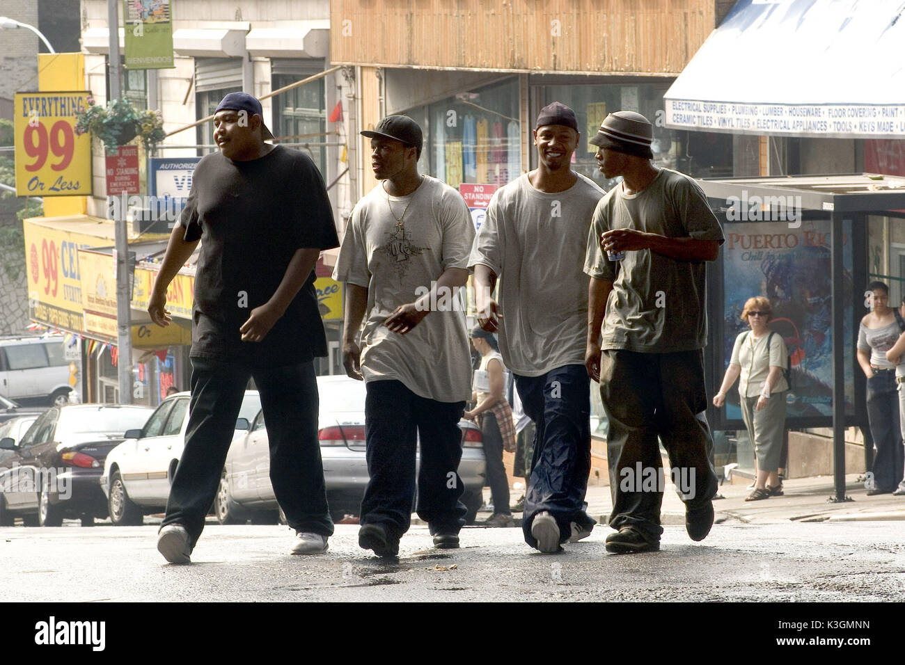 GET RICH OR DIE TRYIN' [US 2005]  OMAR BENSON MILLER, CURTIS '50 CENT' JACKSON, TORY KITTLES, ASHLEY WALTERS     Date: 2005 Stock Photo