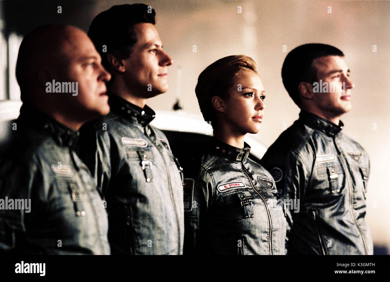 Fantastic Four Please contact the Twentieth Century Fox press office for further information. FANTASTIC FOUR MICHAEL CHIKLIS as The Thing, IOAN GRUFFUDD as Mr. Fantastic, JESSICA ALBA as The Invisible Woman, CHRIS EVANS as The Human Torch     Date: 2005 Stock Photo