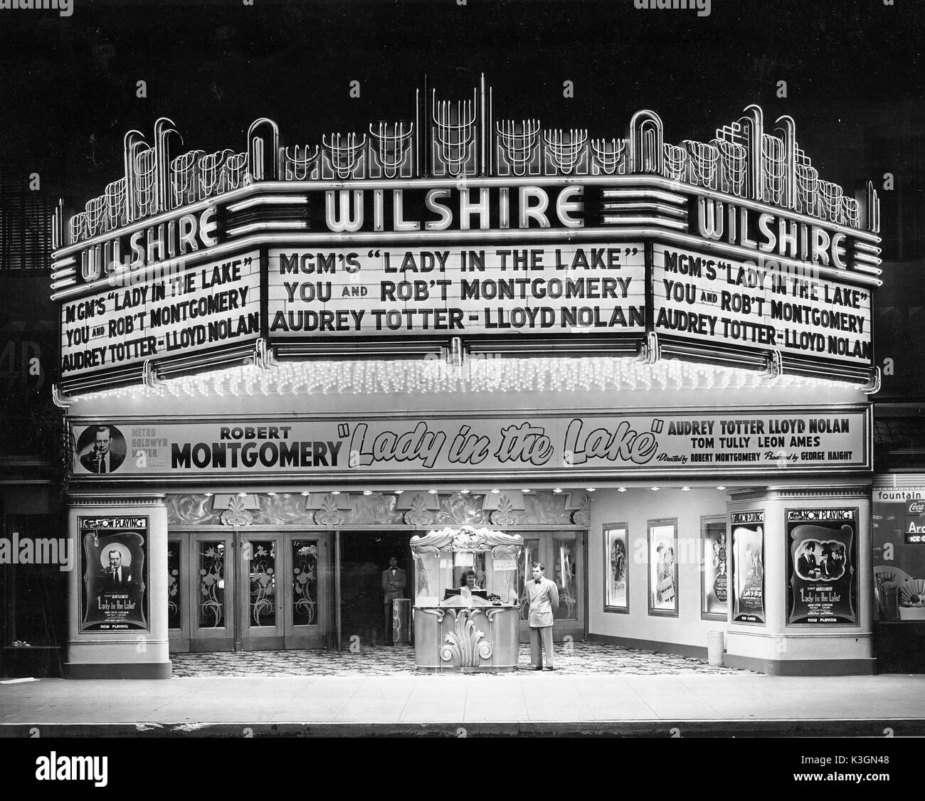 WILSHIRE CINEMA BEVERLY HILLS LOS ANGELES USA 30.1.1947 Stock Photo