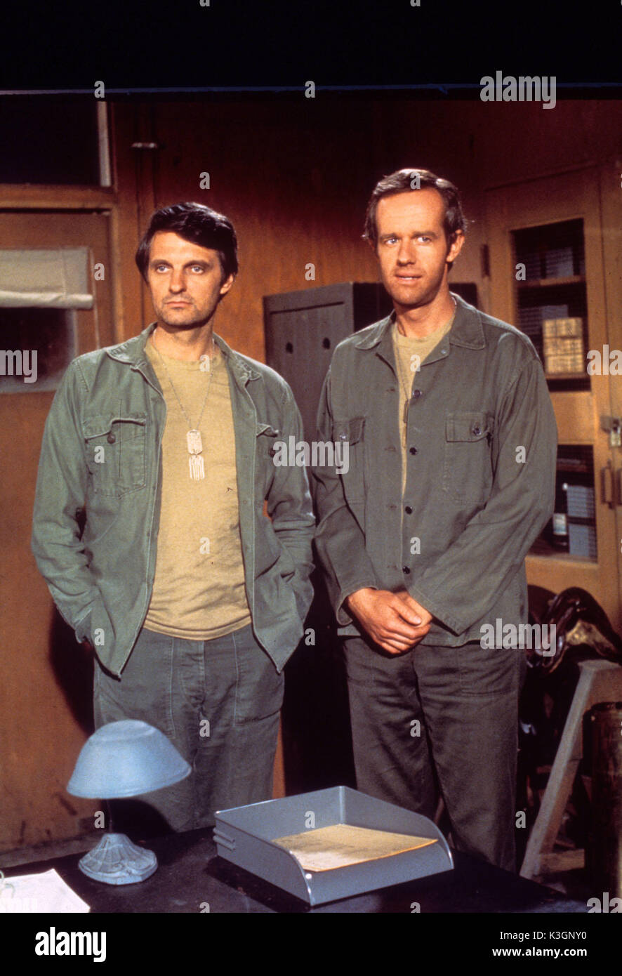 M.A.S.H. ALAN ALDA as Hawkeye Pierce, MIKE FARRELL as BJ Hunnicut ...