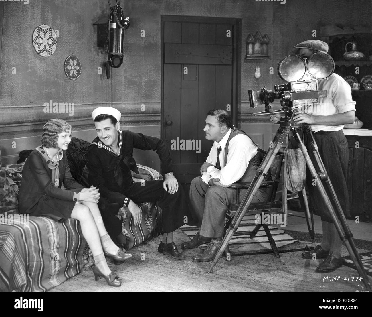 UNDENTIFIED 1920s FILM INDUSTRY SHOT Stock Photo