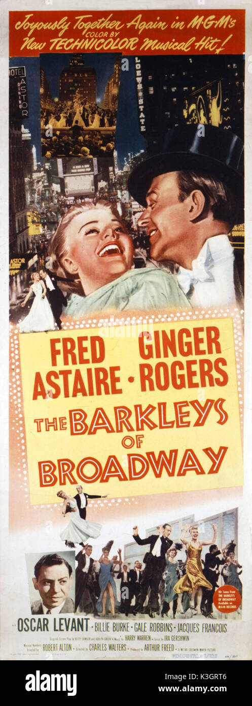 The Barkleys of Broadway Fred Astaire movie poster