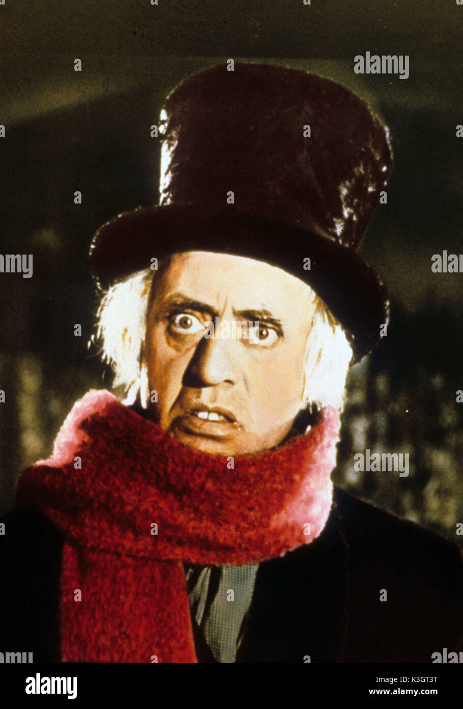 SCROOGE ALASTAIR SIM as Ebenezer Scrooge     Date: 1951 Stock Photo