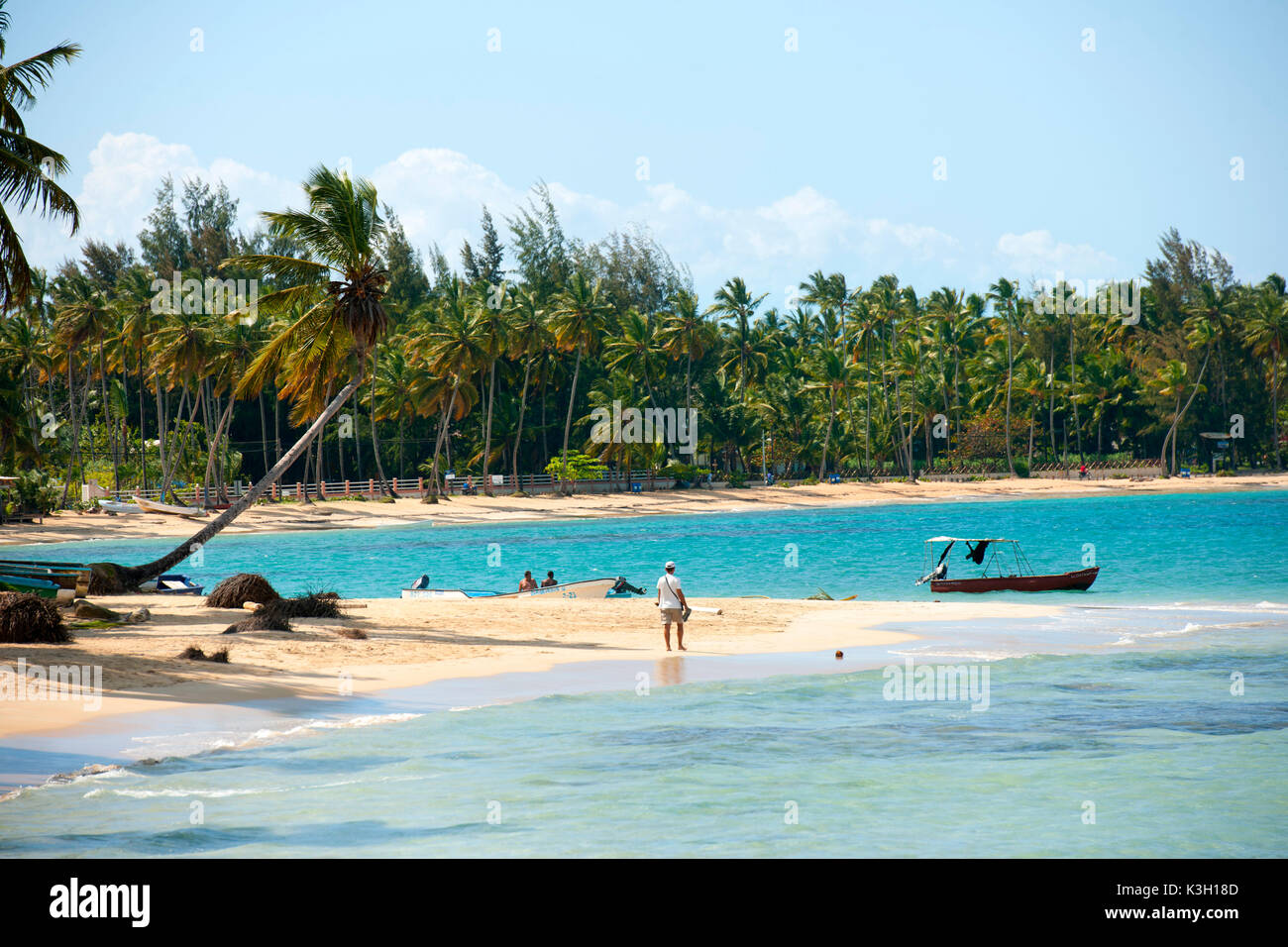 The Dominican Republic, peninsula Samana, Las Terrenas, beach at the east Stock Photo