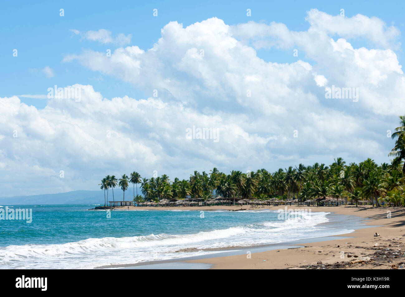 The Dominican Republic, north-east, beach close Nagua Stock Photo - Alamy