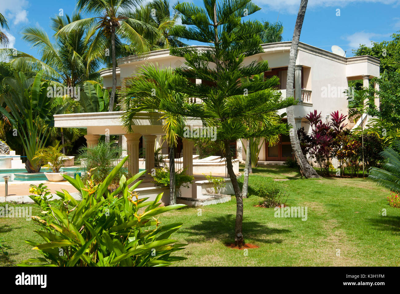 The Dominican Republic, peninsula Samana, los Galeras, hotel Villa La Plantacion Stock Photo