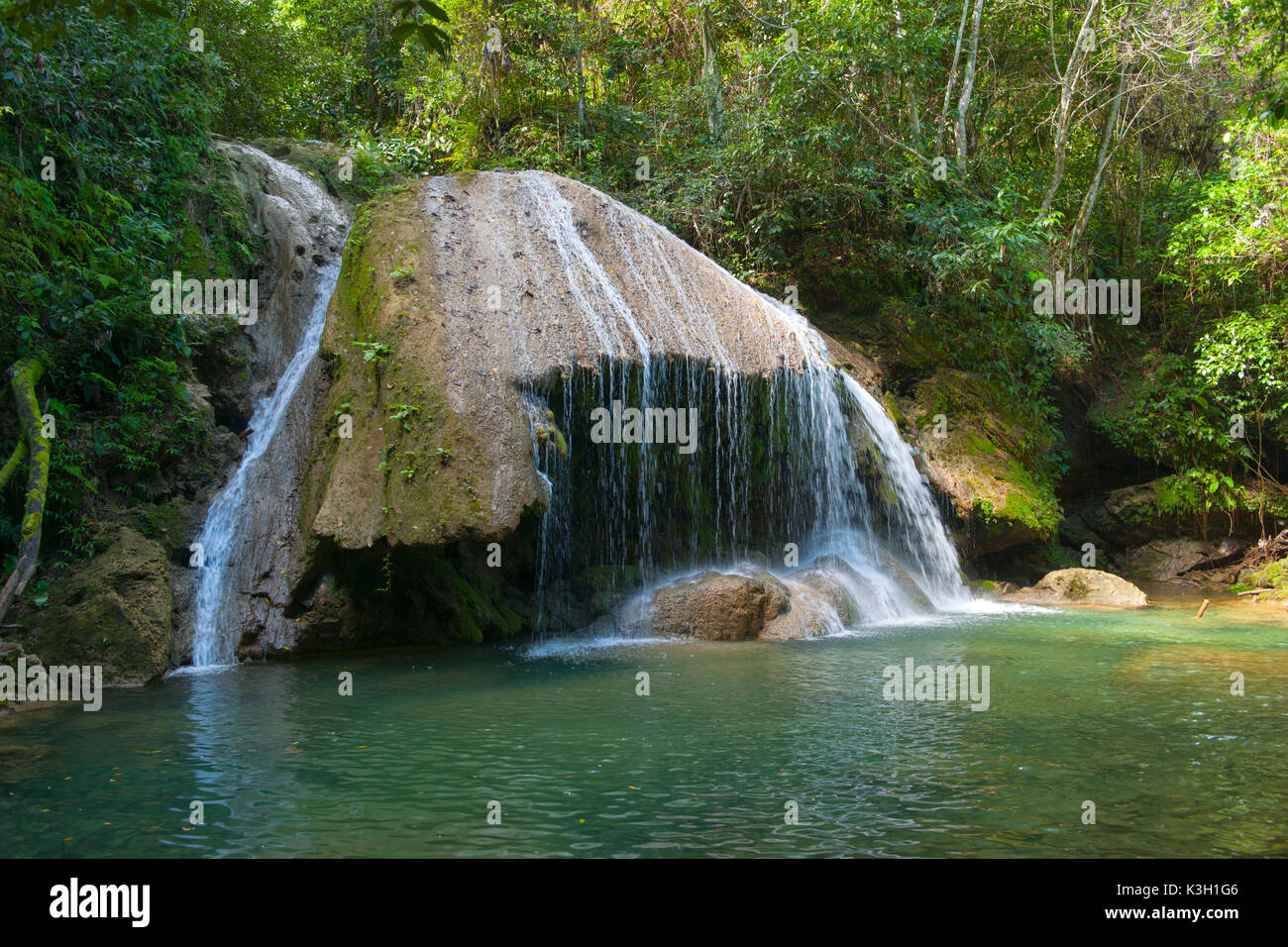 The Dominican Republic, peninsula Samana, tablespoon Limon, waterfall somersault Palmarito Stock Photo