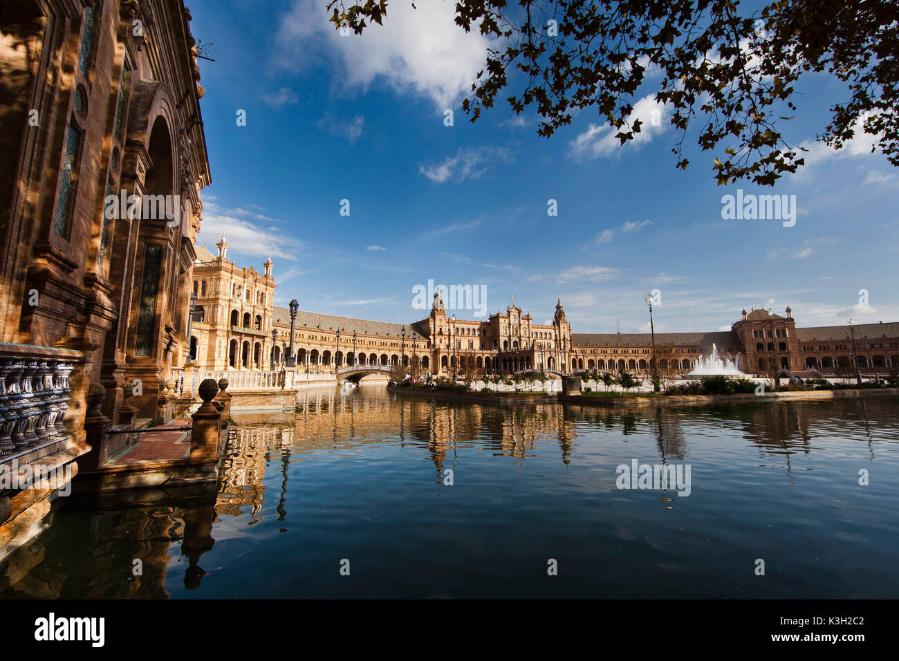 Plaza de Espana in Seville, Andalusia, province Seville, Spain Stock Photo