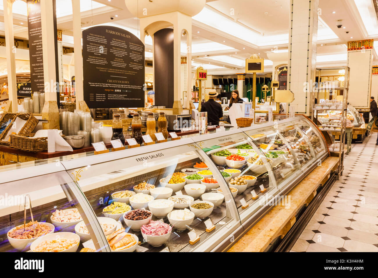 England, London, Knightsbridge, Harrods, Food Hall Stock Photo - Alamy