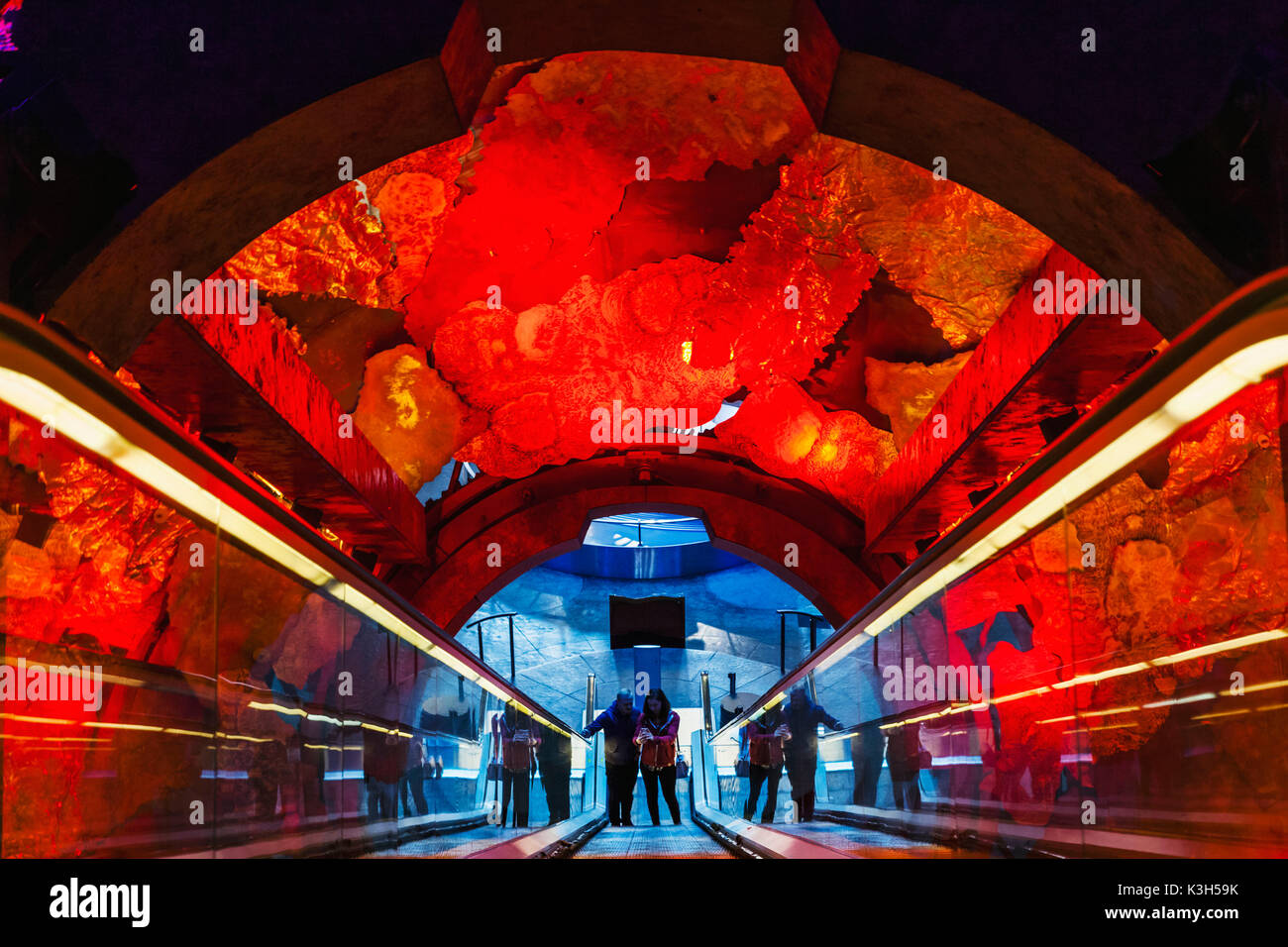England, London, Kensington, Natural History Museum, Entrance to The Earth Galleries Stock Photo