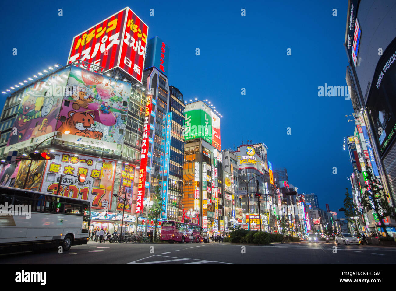 Japan, Tokyo City, Shinjuku Avenue, Kabukicho area Stock Photo