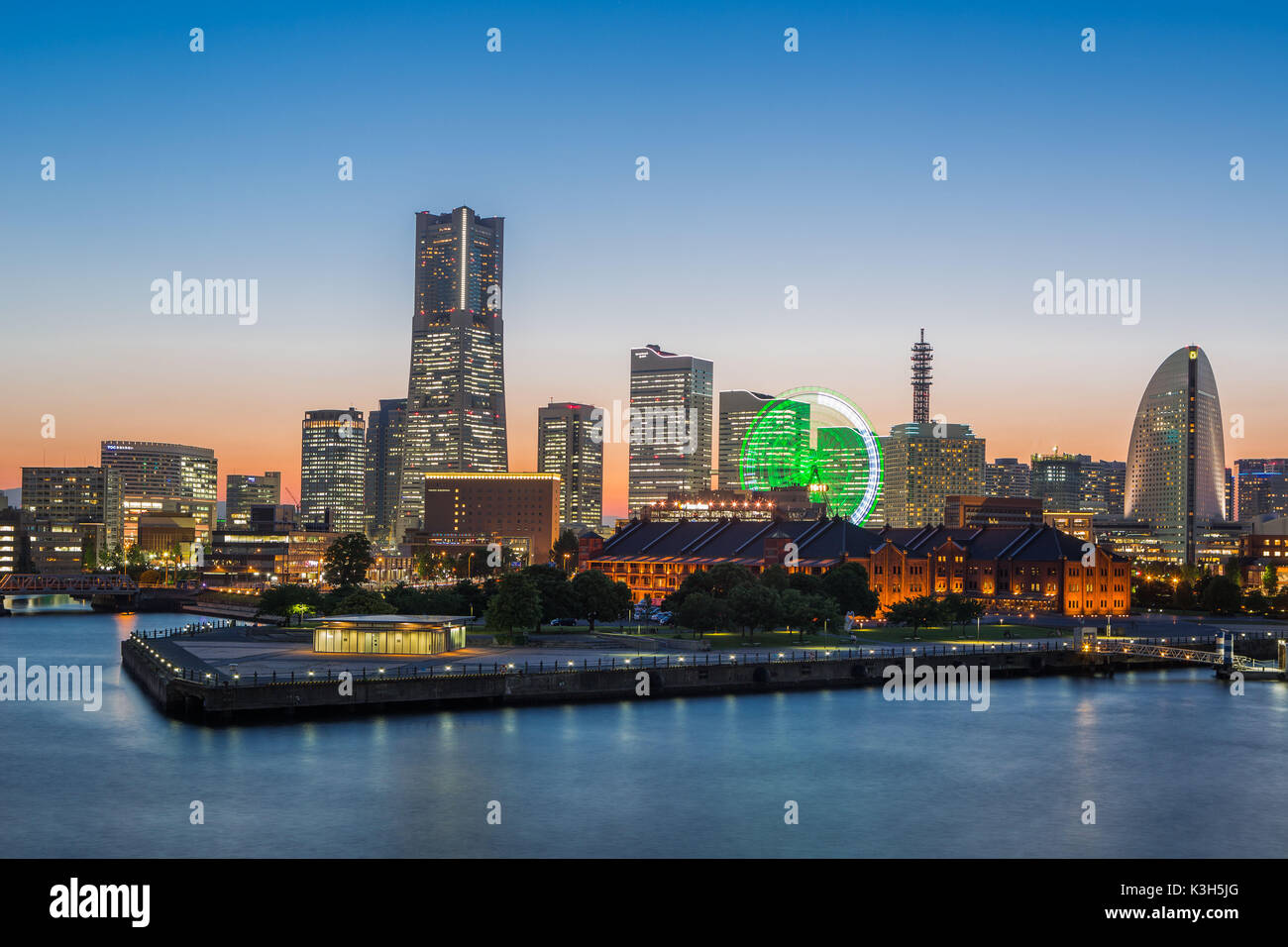 Japan, Yokohama City Skylie, Landmark Bldg. Stock Photo