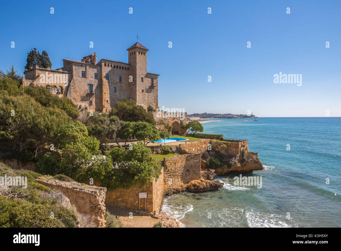 Spain, Catalonia, Tarragona province, Tamariu Castle Stock Photo Alamy