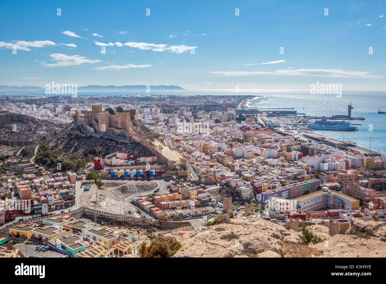 Spain, Almeria City, Almeria Alcazaba Castle Stock Photo Alamy