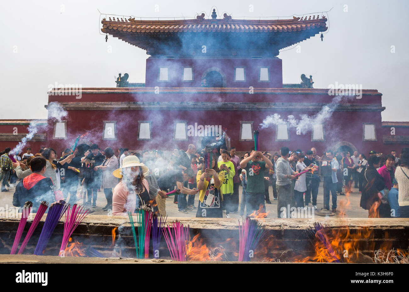 China, Chengde City, Punning Temple Stock Photo