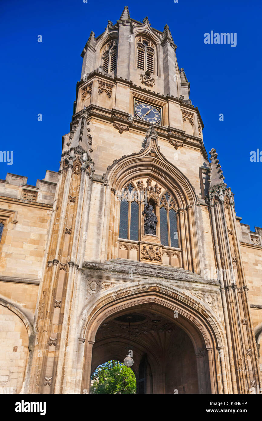 England, Oxfordshire, Oxford, Christ Church College, Tom Tower Stock Photo