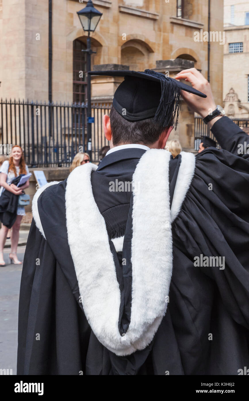 England, Oxfordshire, Oxford, Graduation Gown Stock Photo Alamy
