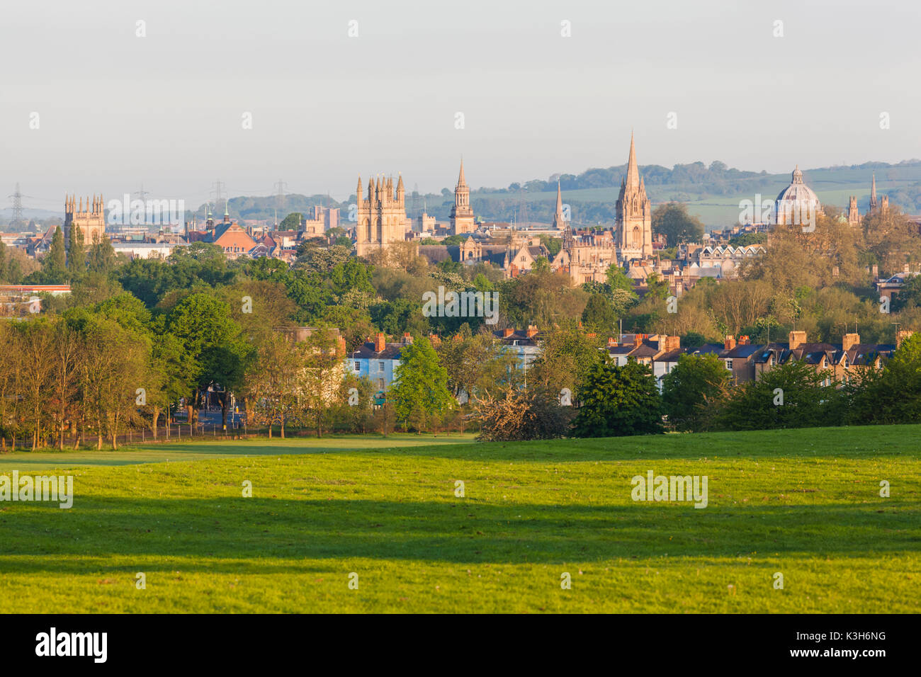 England, Oxfordshire, Oxford, City Skyline Stock Photo