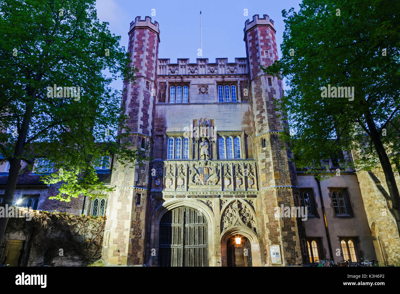 England, Cambridgeshire, Cambridge, Trinity College, The Great Gate Stock Photo