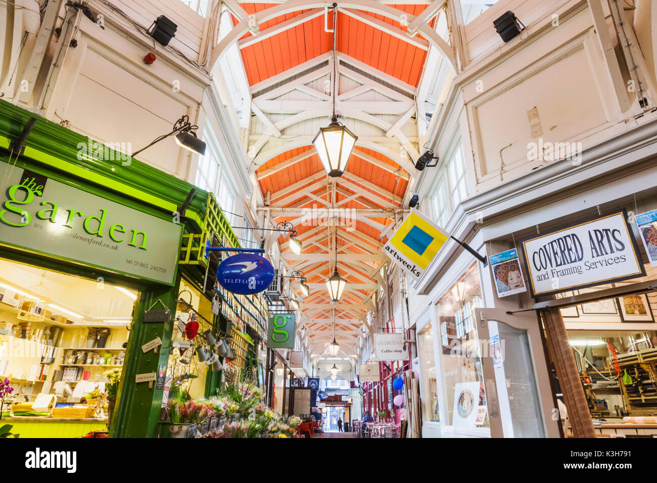 England, Oxfordshire, Oxford, The Covered Market Stock Photo