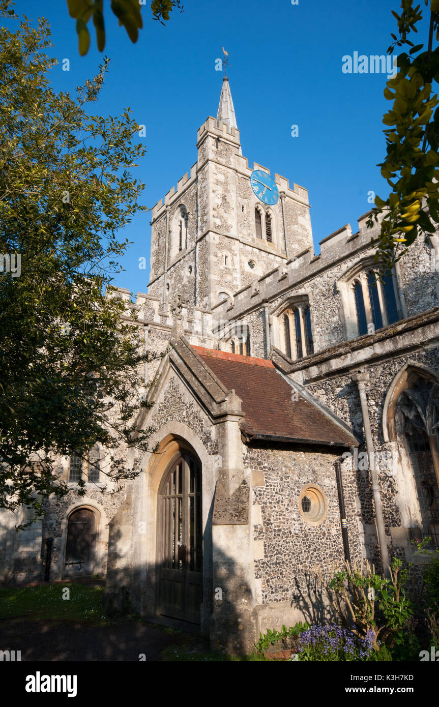 St Mary the Virgin Parish Church, Ivinghoe, Buckinghamshire Stock Photo